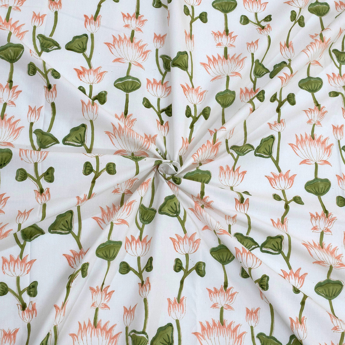 Lotus Vines | Premium Bedsheet