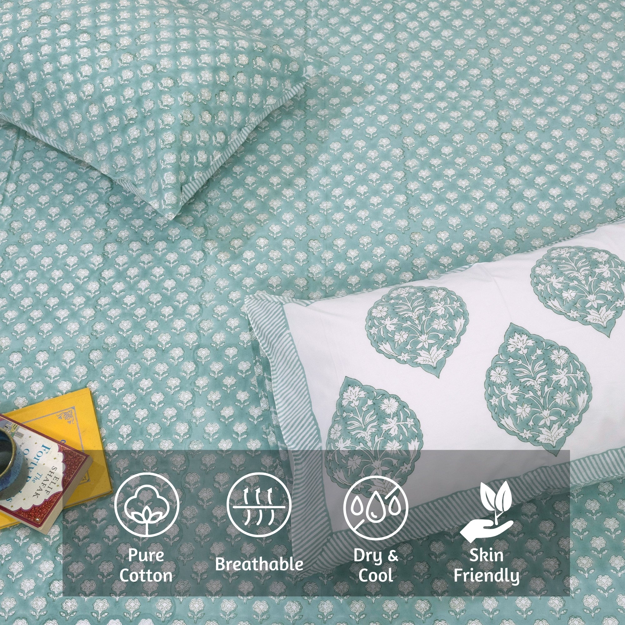 Cool Summer| Premium Bedsheet
