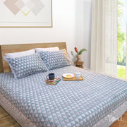 Geometric Triangles  - King Queen Cotton Bed sheet
