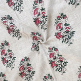 Floral Motives  | Cotton Yarn Sofa Throw