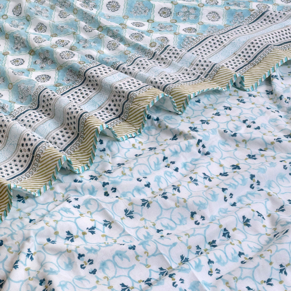 Small Blue Jaal | Dohar | Summer Blanket