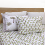 Small Palm |300TC Mercerized Cotton Bedsheet