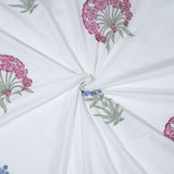 Balsam on White | 300TC Mercerized Cotton Bedsheet