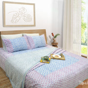 Vintage Line Checks-Dohar Bedding Set