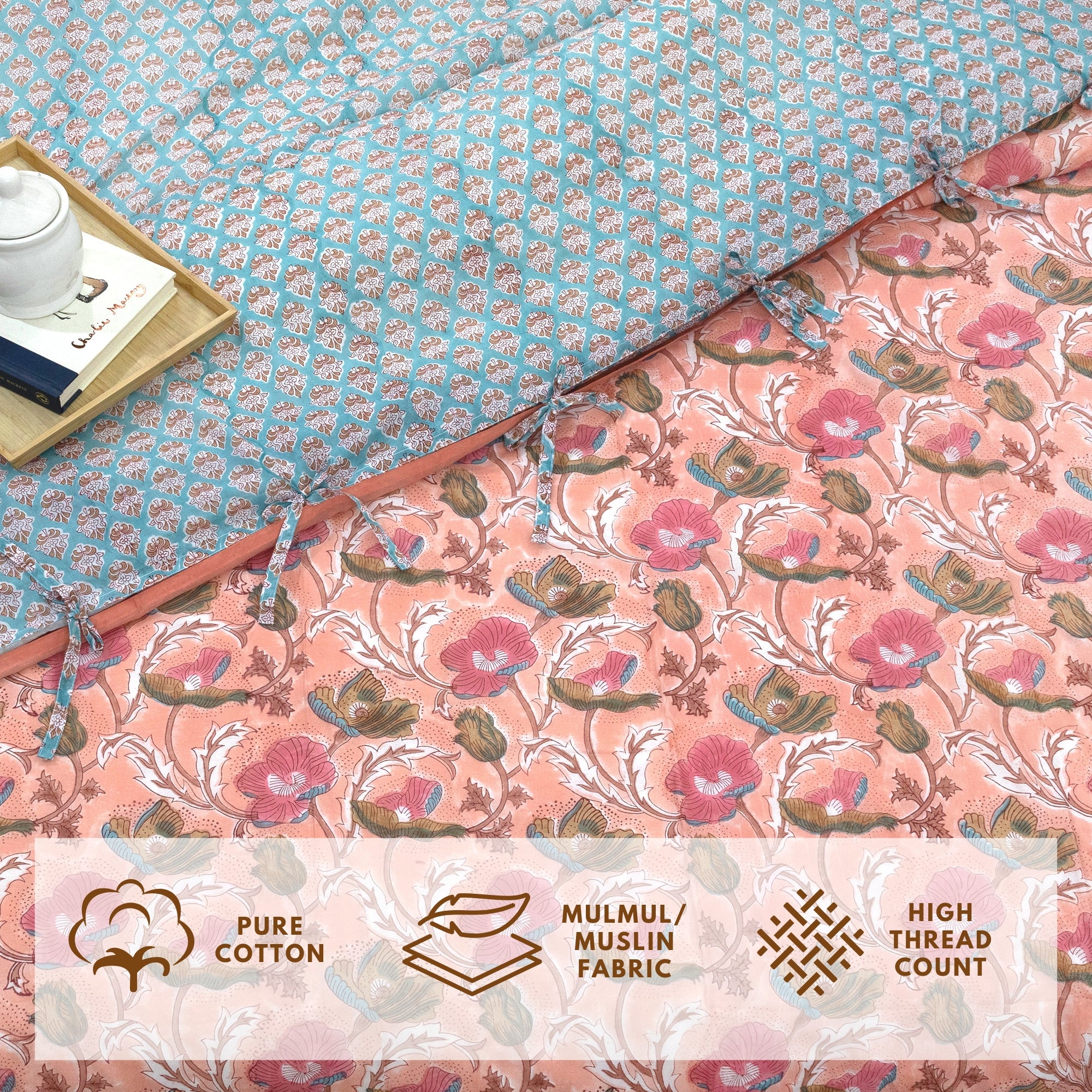 French Poppies | Quilt Duvet Cover