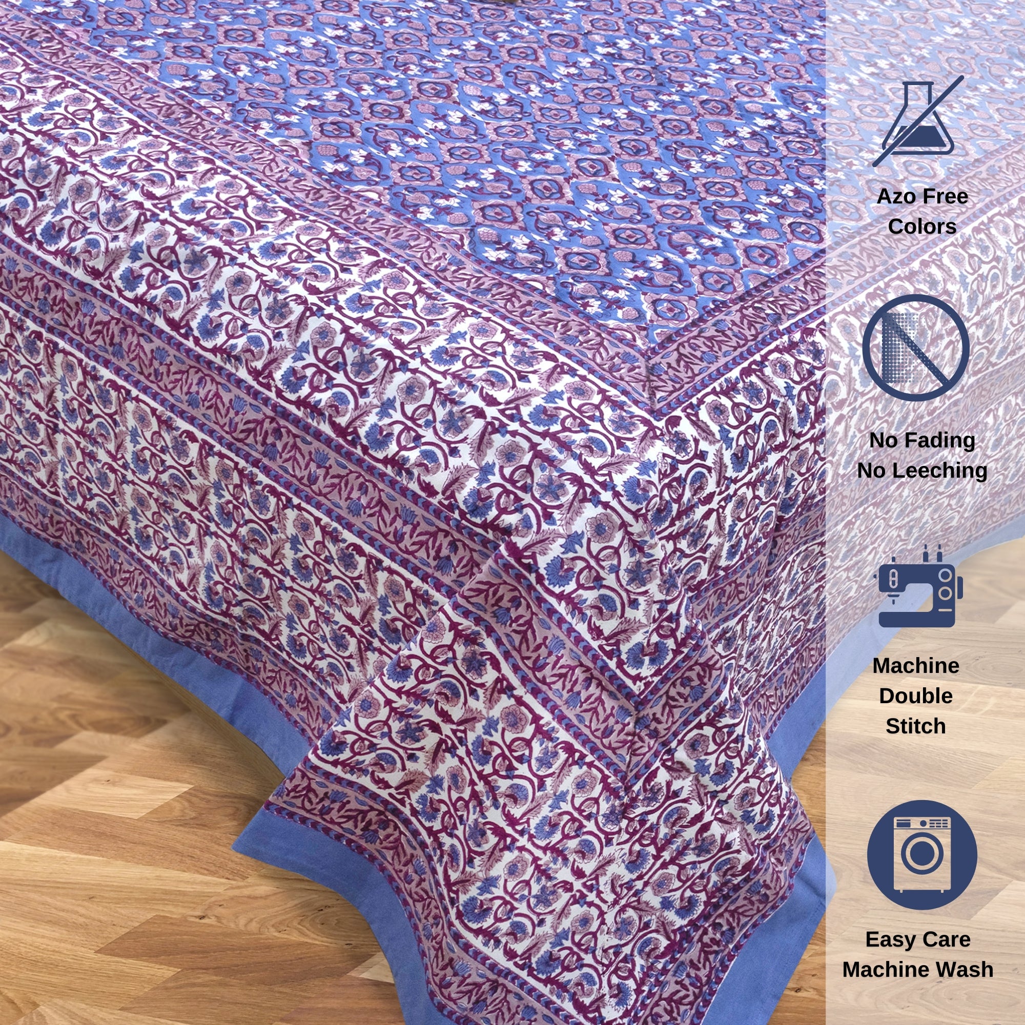 Moroccan Tiles- Bedsheet for double bed