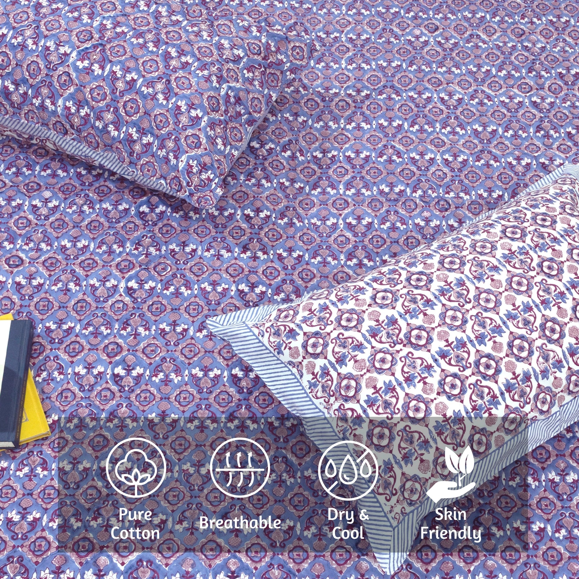 Moroccan Tiles - Bedsheet for double bed