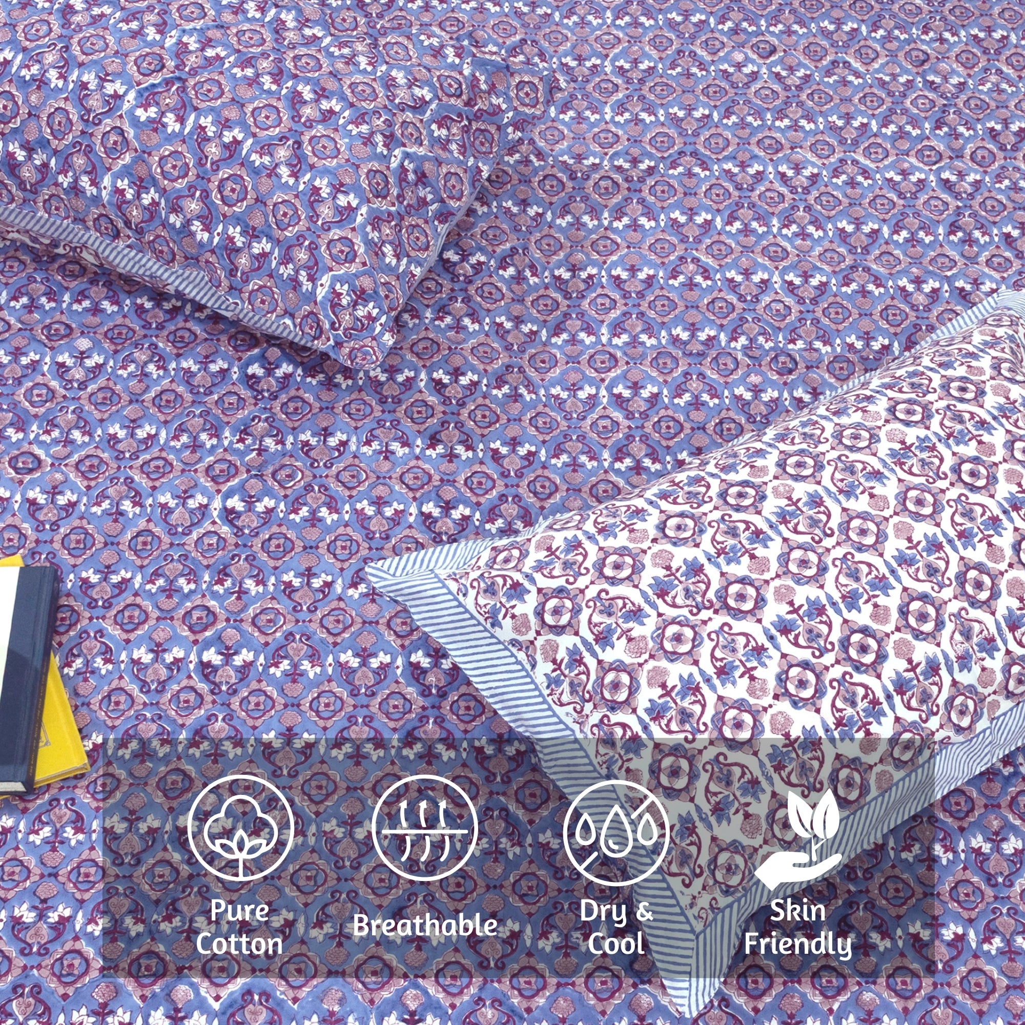 Moroccan Tiles - Bedsheet for double bed