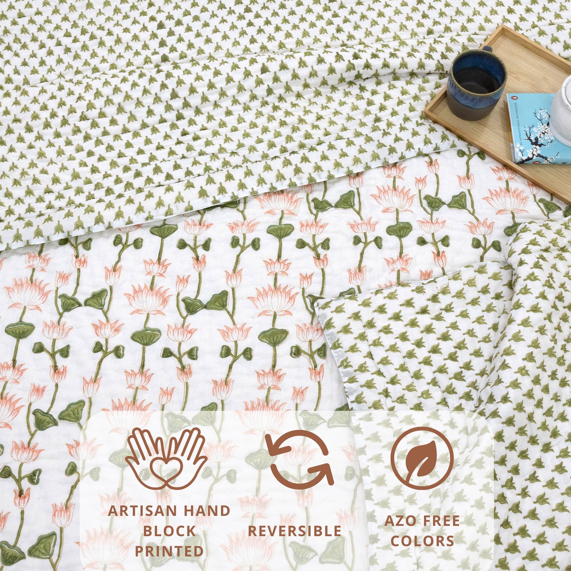 Lotus Vines  - Single Comforter