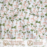 Lotus Vines  | Razai Mulmul Cotton | Cotton Wool Filling