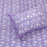 Lavender Kalamkari | 300TC Mercerized Cotton Bedsheet