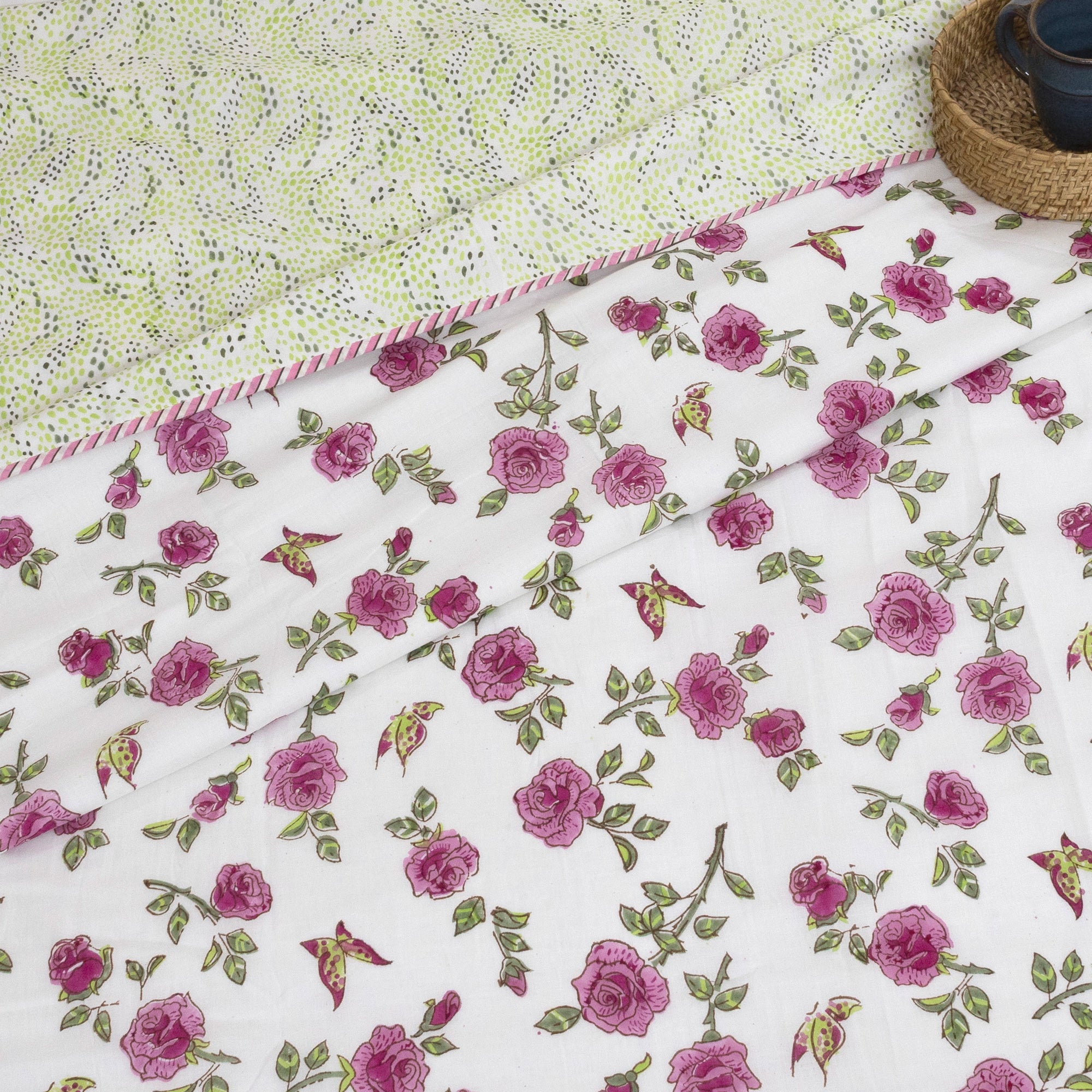 Rose Meadow | Dohar | Summer Blanket