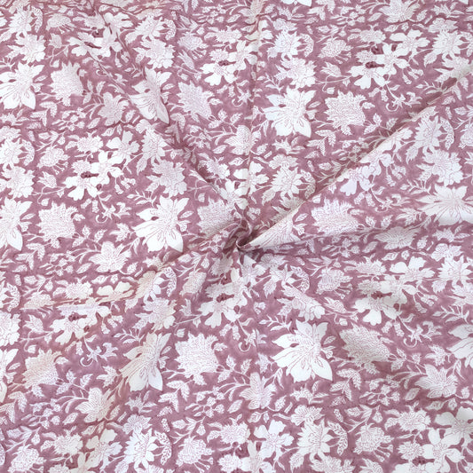 N Pink Kalamkari | 300TC Mercerized Cotton