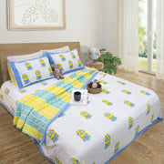 Minions| All- Season Bedding Set | Premium Bedsheet , Pillow Covers, Dohar
