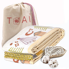 Polka Homes  | Pure Mulmul Cotton | Flannel filling