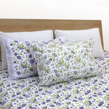 Small Lavender Flowers| 300TC Mercerized Cotton Bedsheet