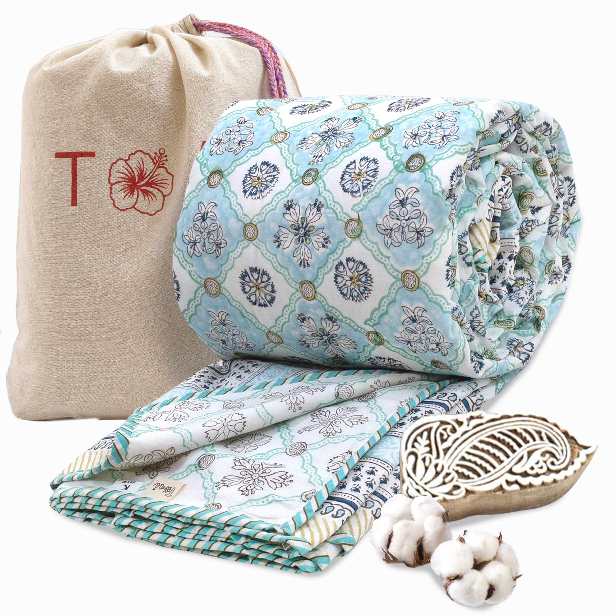 Small Blue Jaal | Dohar | Summer Blanket