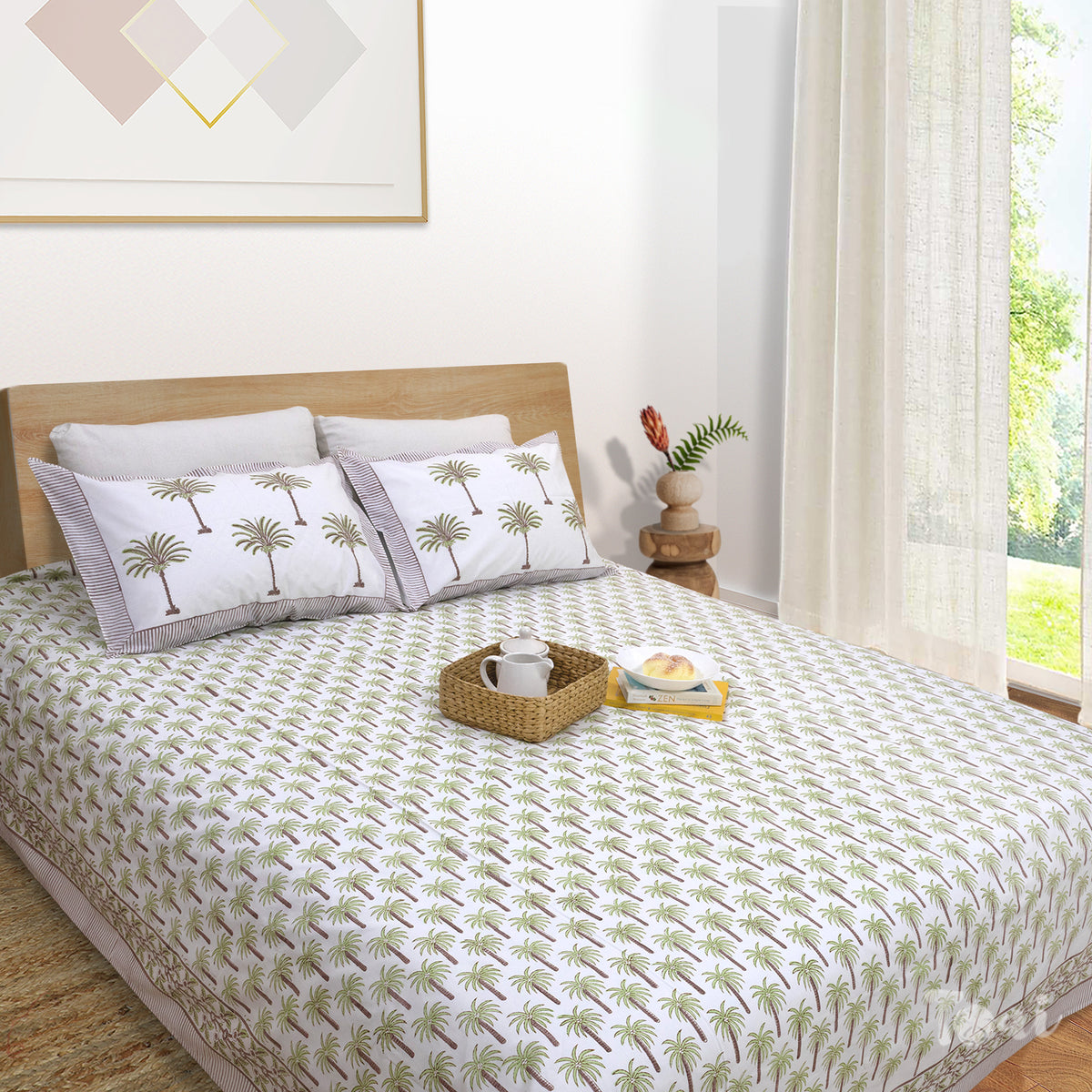 Small Palm | 300TC Mercerized Cotton
