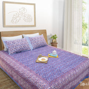 Moroccan Tiles-King Queen Cotton Bed sheet