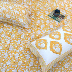 Yellow Kalamkari | 210TC Pure Cotton