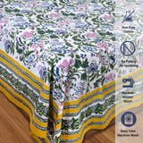 Jaipur Floral Print Florals On White | 300TC Mercerized Cotton Bedsheet