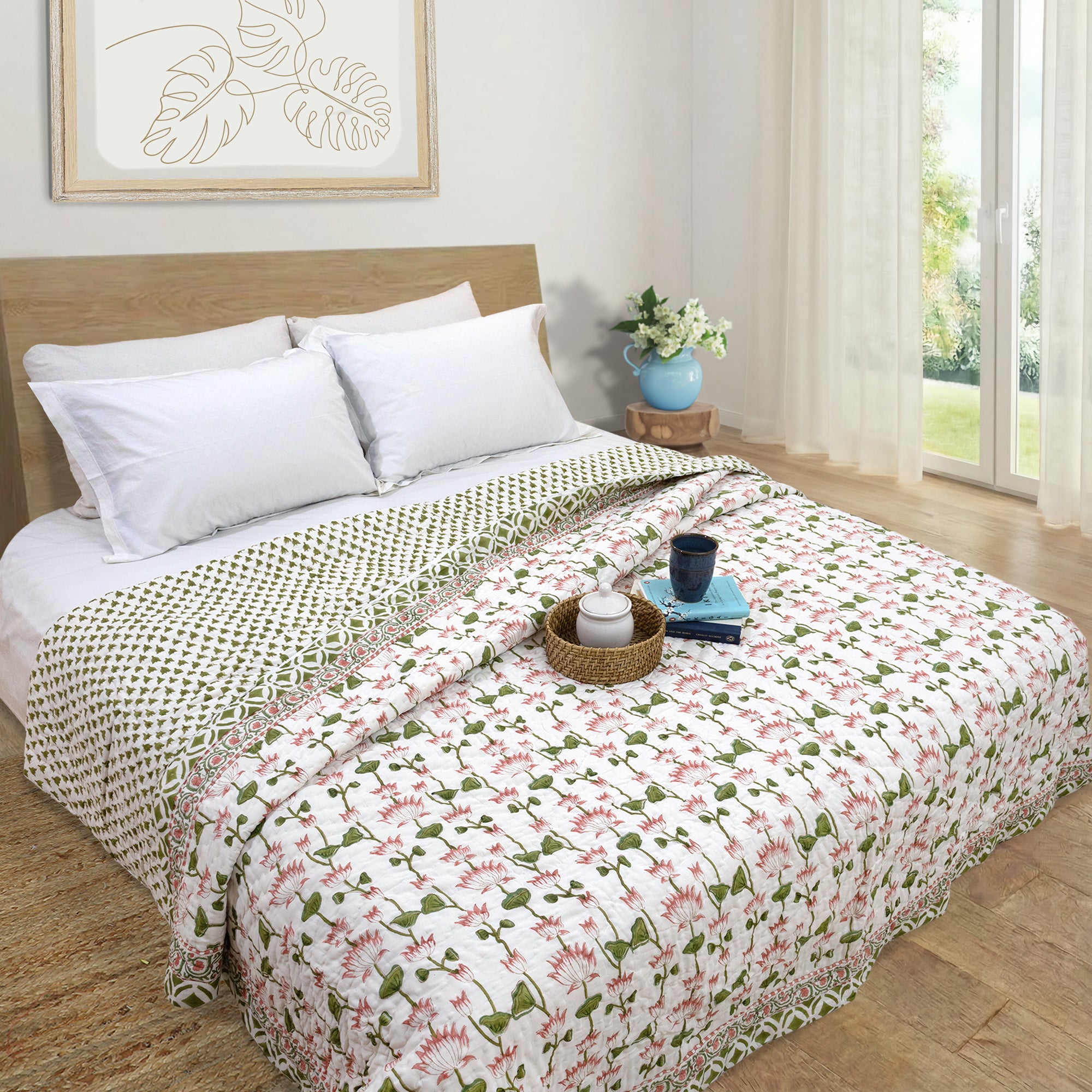 Lotus Vines  |  Quilts | Razai | Comforter