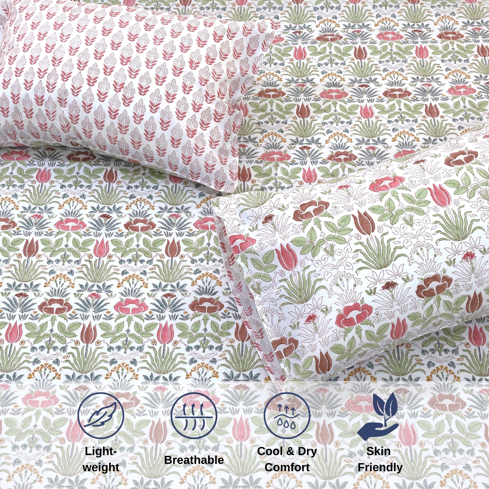 Spring Florals | Premium Bedsheet
