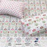 Spring Florals | 300TC Mercerized Cotton Bedsheet