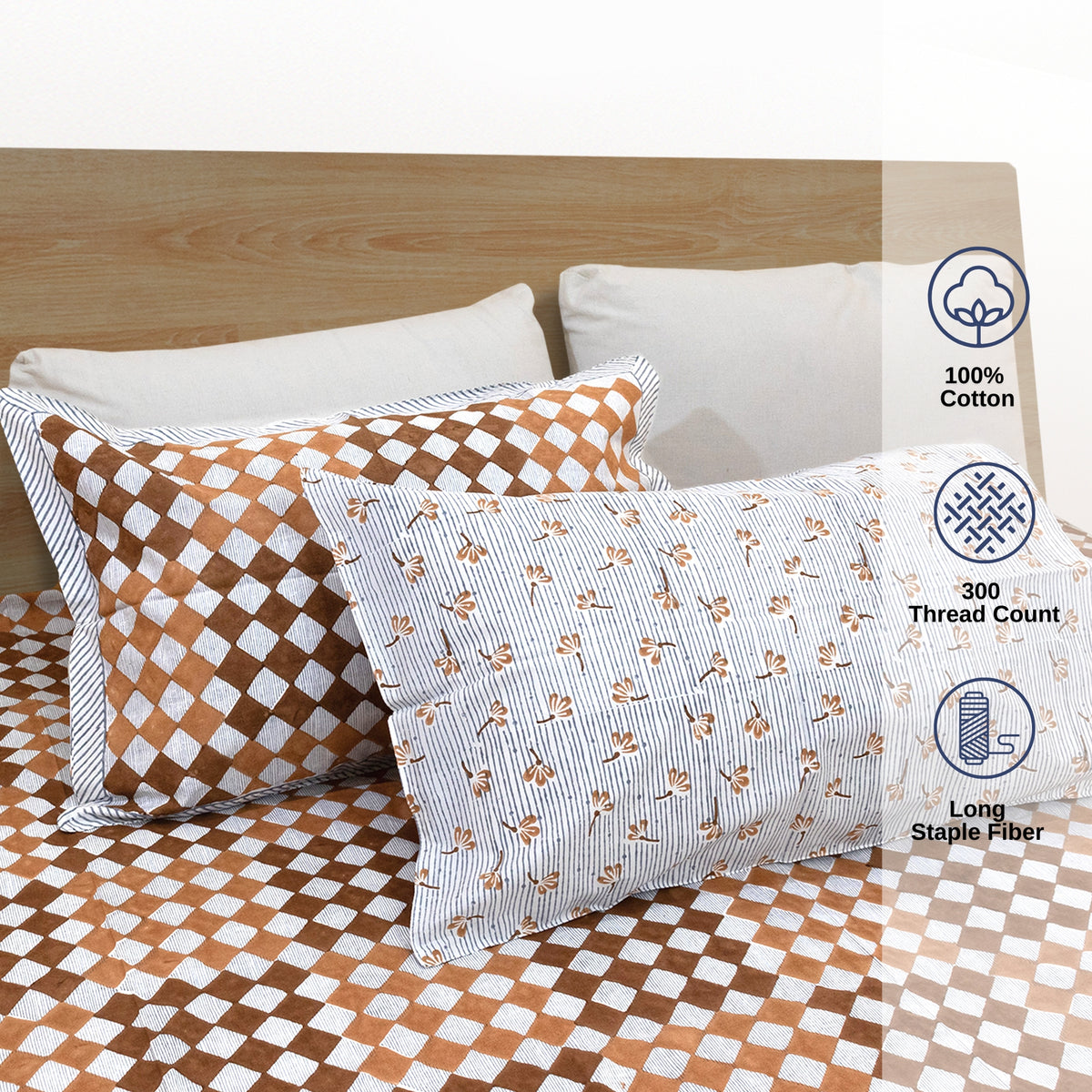 Geometric Square   | Premium Bedsheet