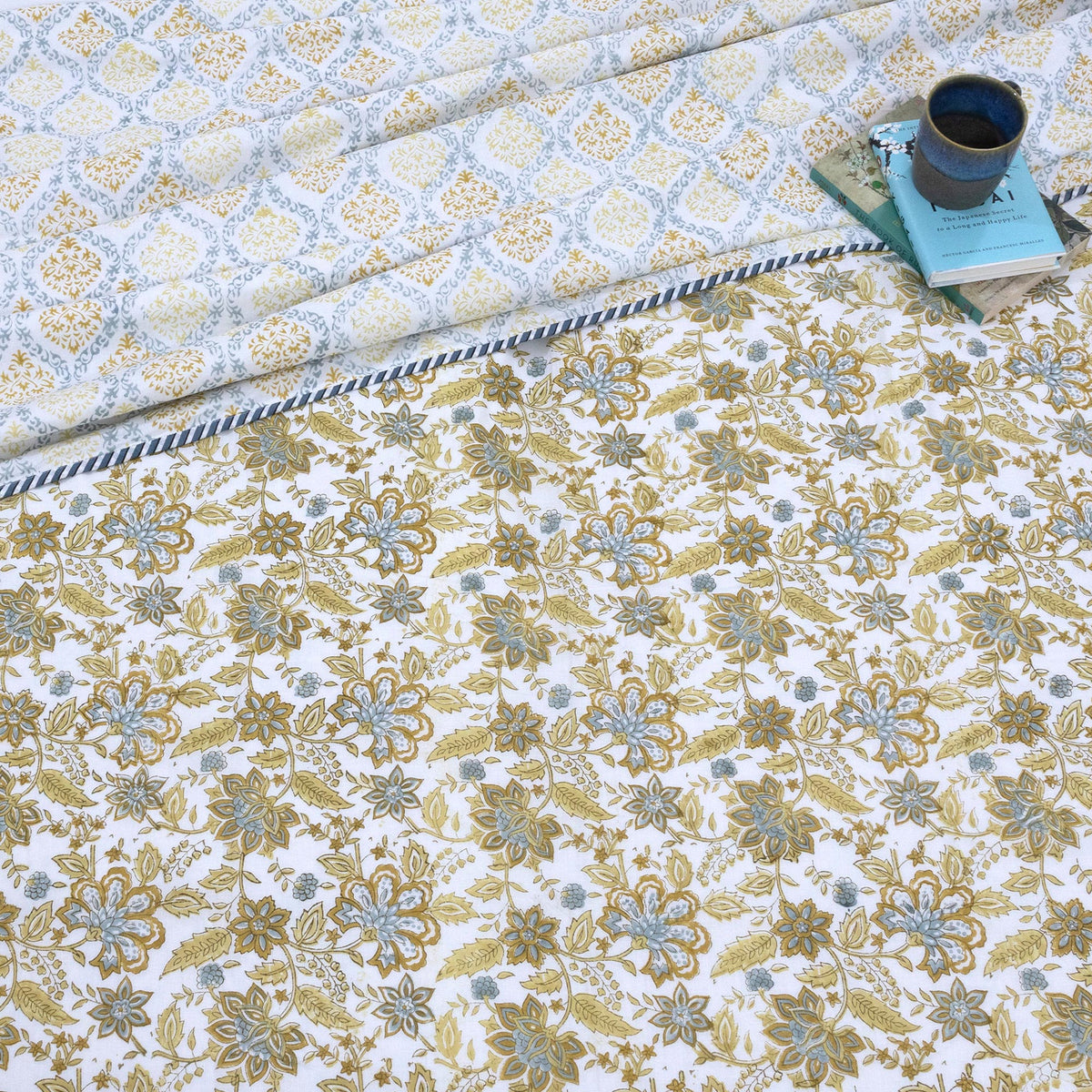 Autumn Leaves & Florals  | Dohar | Summer Blanket