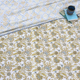 Autumn Leaves | 300TC Bedsheet | 2 Pillow Covers | Mulmul Cotton Dohar