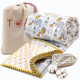 Grey Cartoon  | Pure Mulmul Cotton | Flannel filling