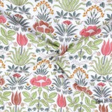 Spring Floral | Pure Mulmul Cotton | Flannel filling