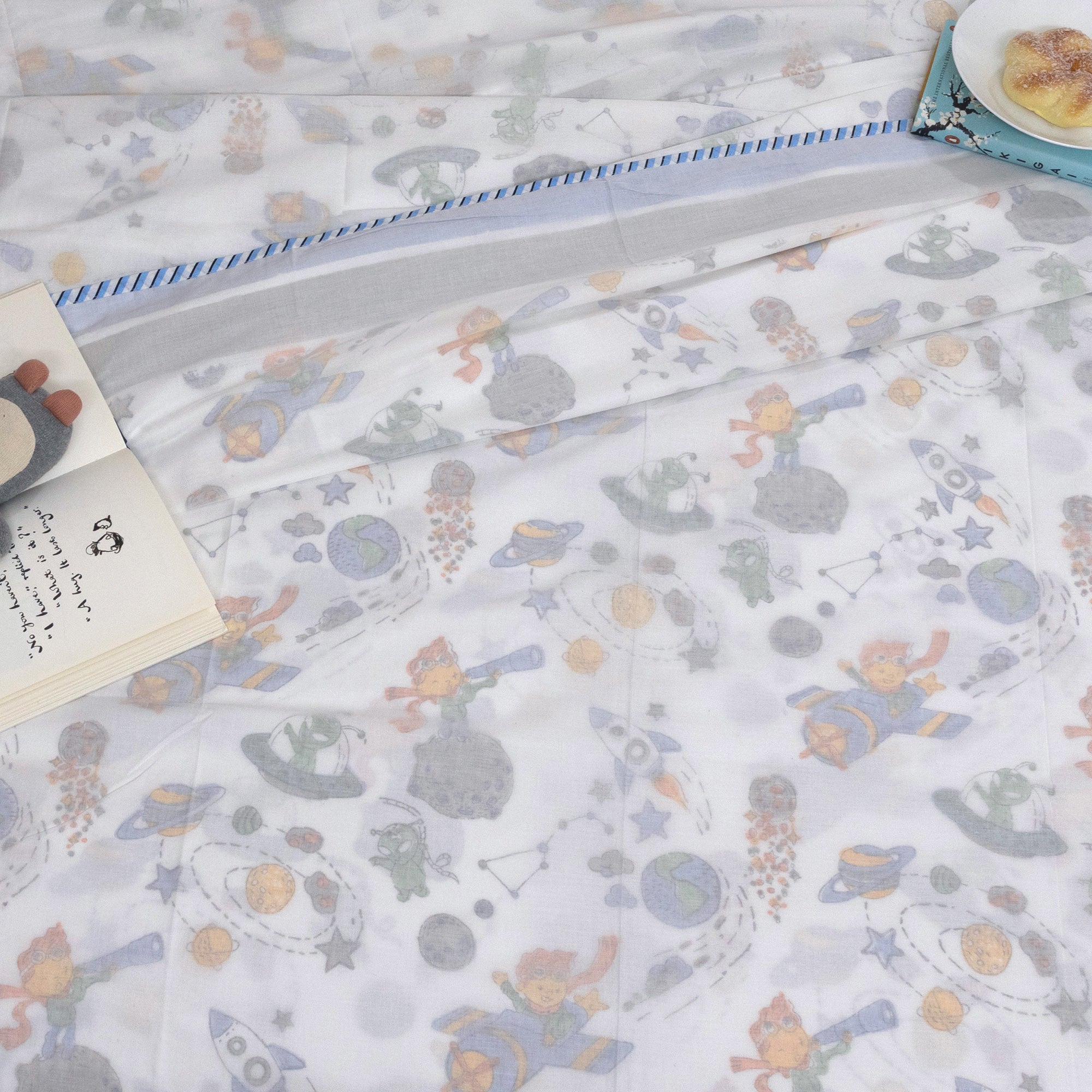 Space Boy | Muslin Dohar | Summer Blanket