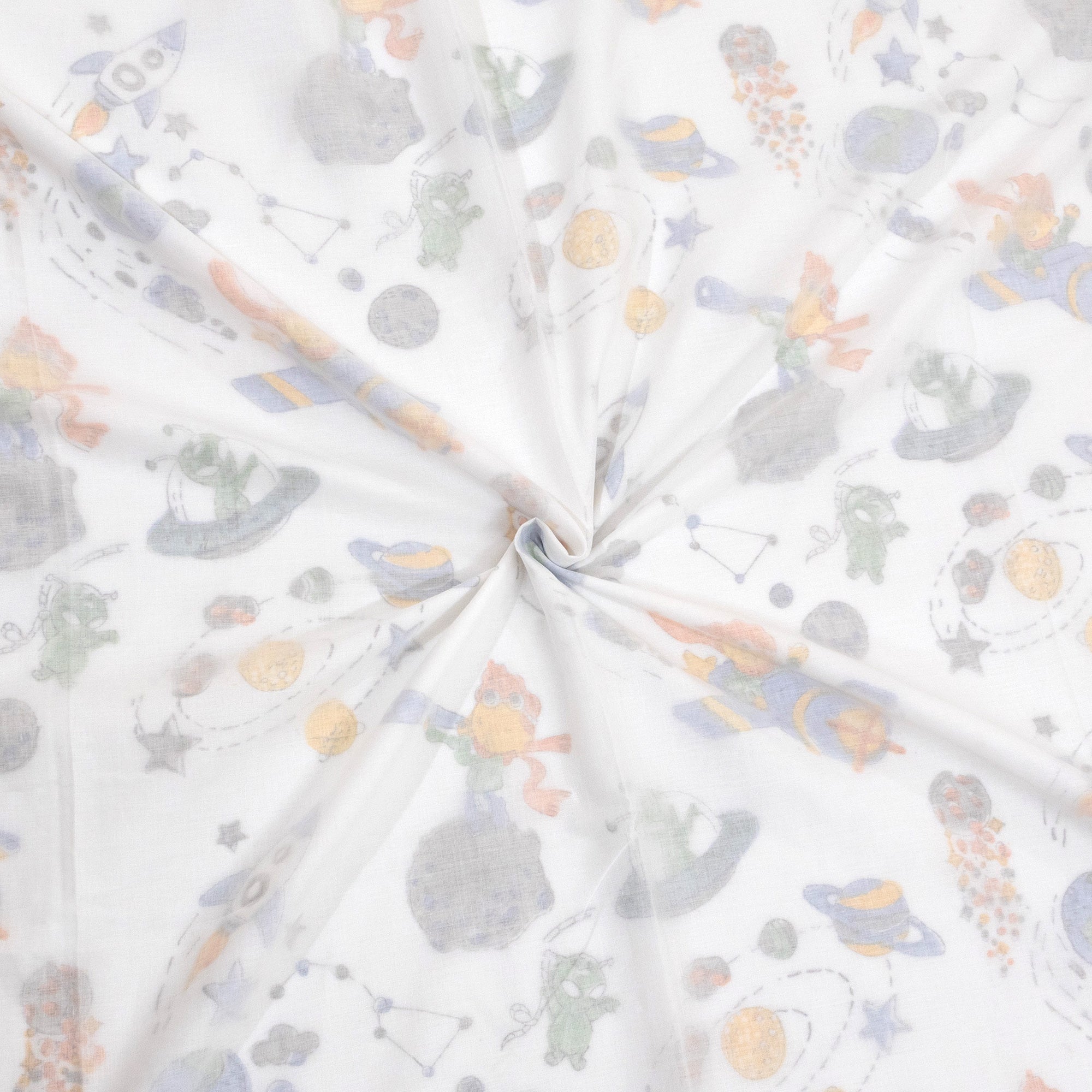 Space Boy | Muslin Dohar | Summer Blanket