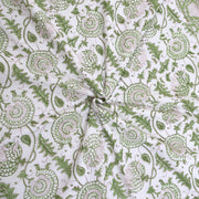 Green Kalamkari |Dohar | Summer Blanket