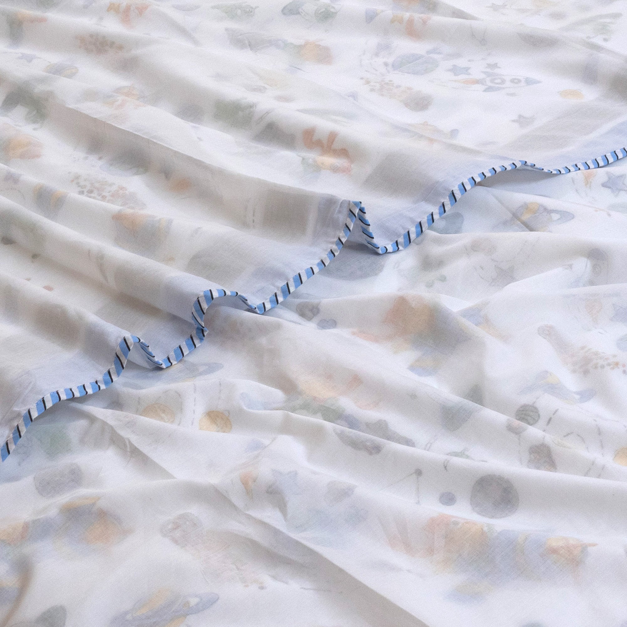 Space Boy | Muslin Dohar | Summer Blanket