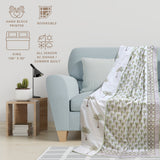 Palm Trees | Pure Mulmul Cotton | Flannel filling