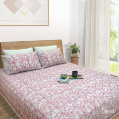 Pink Bird Kalamkari | 210TC Pure Cotton
