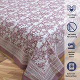 N Pink Kalamkari |300TC Mercerized Cotton Bedsheet