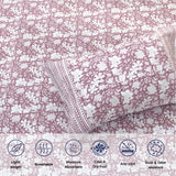 N Pink Kalamkari |300TC Mercerized Cotton Bedsheet