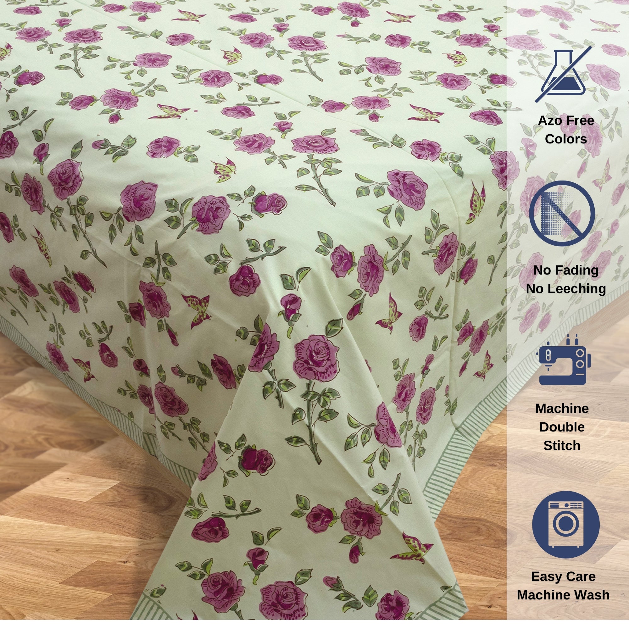 Rose Meadow | Premium Bedsheet