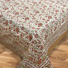 Rust Flower Spread   | 210TC Pure Cotton