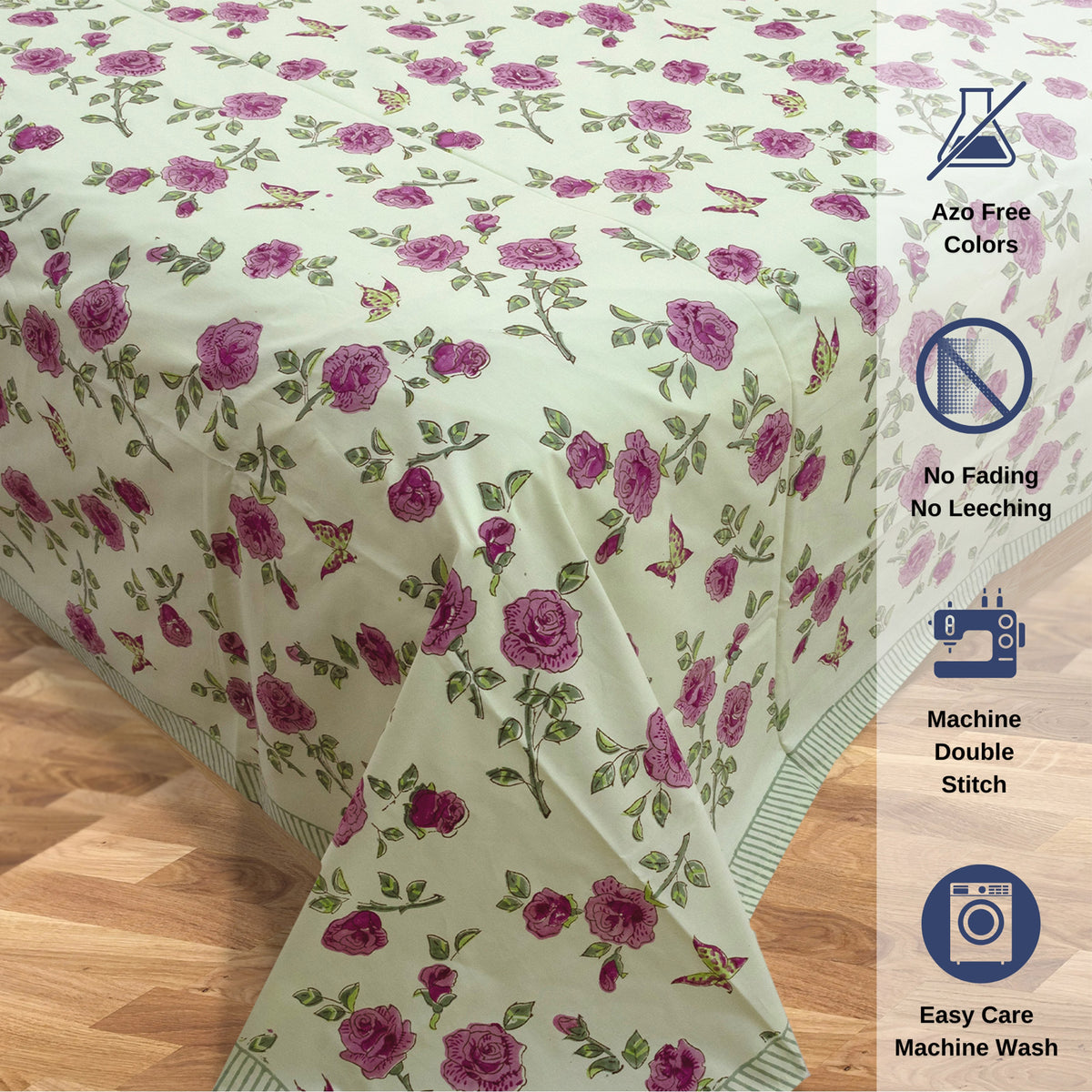 Rose Meadow | Premium Bedsheet