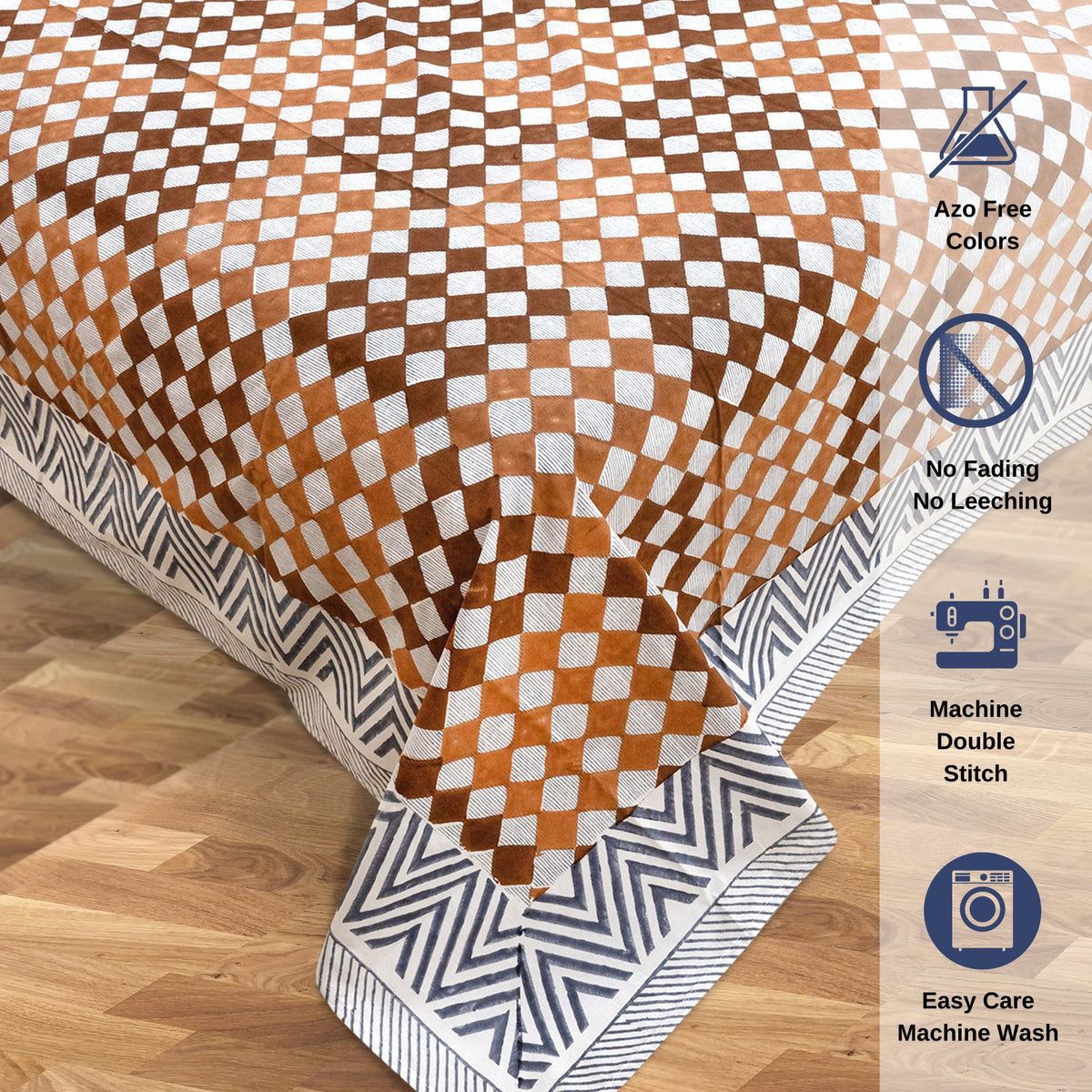 Geometric Square   | Premium Bedsheet