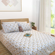 Grey Cartoon| Premium Bedsheet