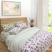 Rose Meadow |All- Season Bedding Set | Premium Bedsheet , Pillow Covers, Duvet Razai Blanket Cover