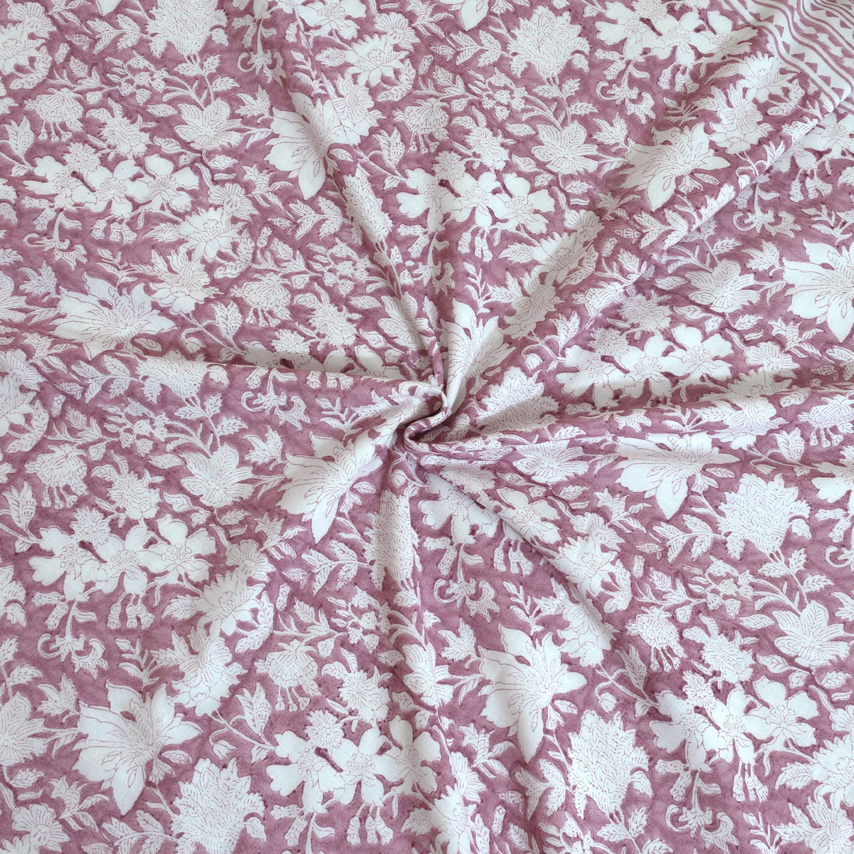 Vintage Pink Kalamkari | Dohar | Summer Blanket