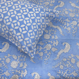 Blue Bird| 300TC Bedsheet | 2 Pillow Covers | Mulmul Cotton Dohar