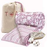 Vintage Pink | Pure Mulmul Cotton | Flannel filling